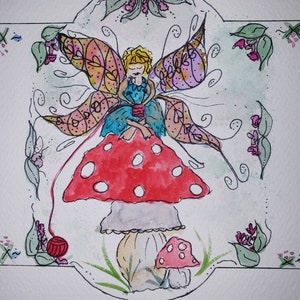 Fairy sock label - hard copy