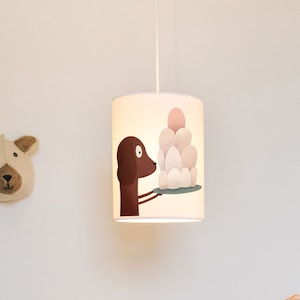 Dog with jelly lampshade/ ceiling shade - animal lamp shade - handmade lampshade  - Children&#39;s lamp shade