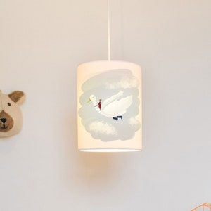 Flying Duck Lampshade: Handmade Children&#39;s Ceiling / lamp Shade