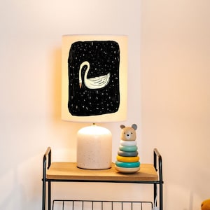 Swan lampshade/ ceiling shade - bird lamp shade - handmade lampshade  - Children&#39;s lamp shade