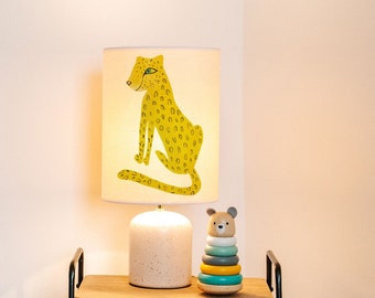 Cheetah lampshade/ ceiling shade - animal lamp shade - handmade lampshade  - Children's lamp shade
