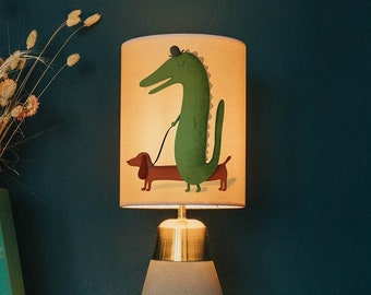 Crocodile and sausage dog lampshade/ ceiling shade - animal lamp shade - pendant lights - lighting - animal lamp