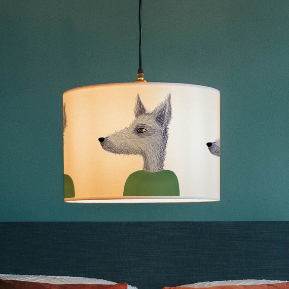 Lurcher Dog Lampshade/ Ceiling Shade Animal Lamp Shade | Etsy UK