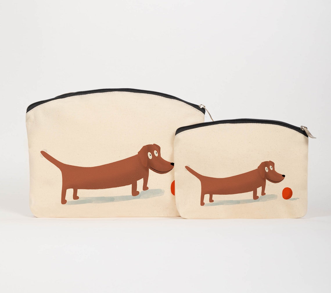 Sausage Dog Cosmetic Bag Travel Bag Makeup Bag Animal Etsy UK