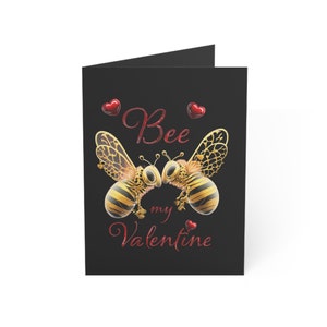 Bee my Valentine Grußkarten (1, 10, 30 und 50 Stück)