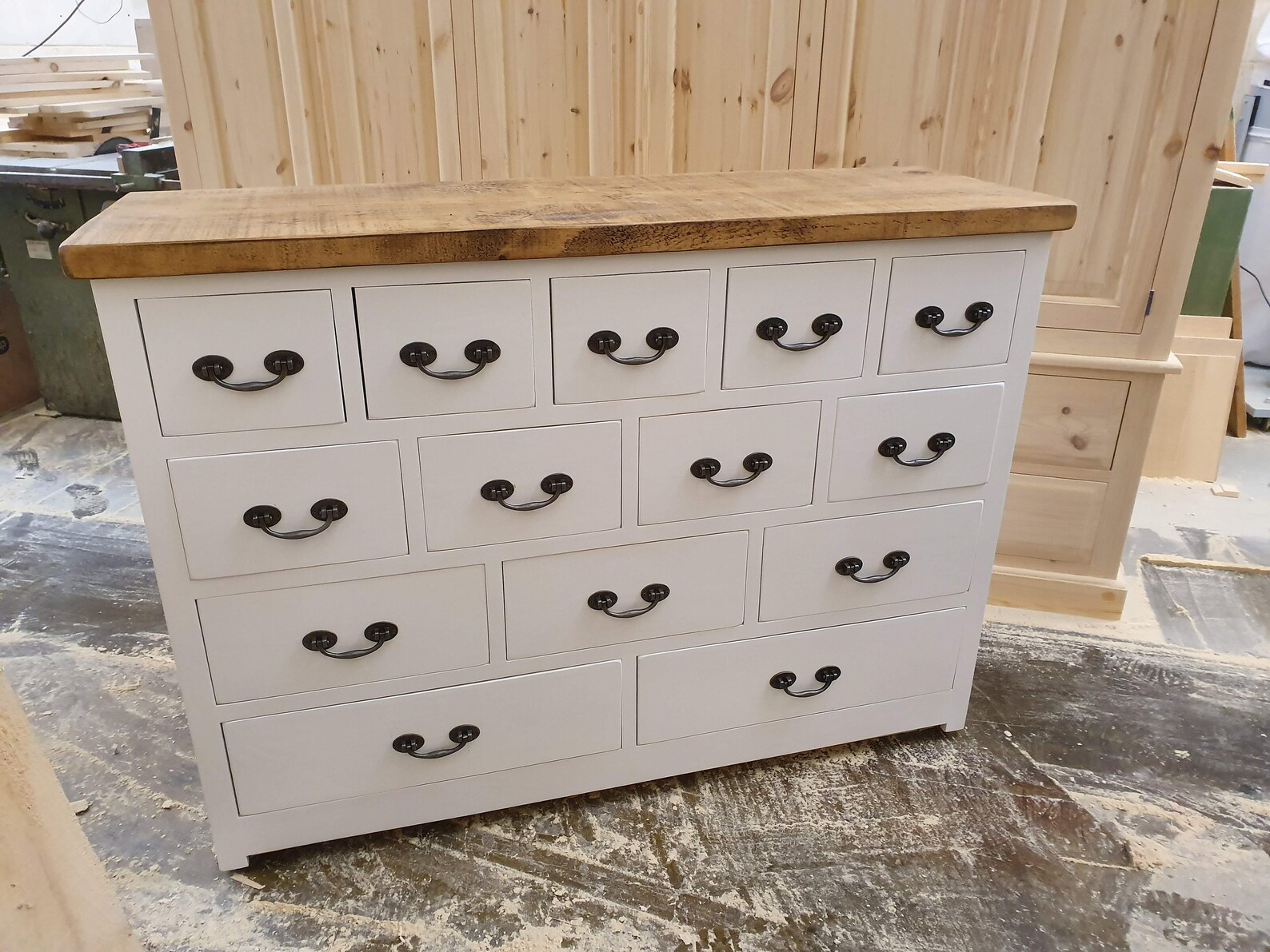 Painted 14 drawer Apothecary chest of drawers 14 drawer chest Etsy