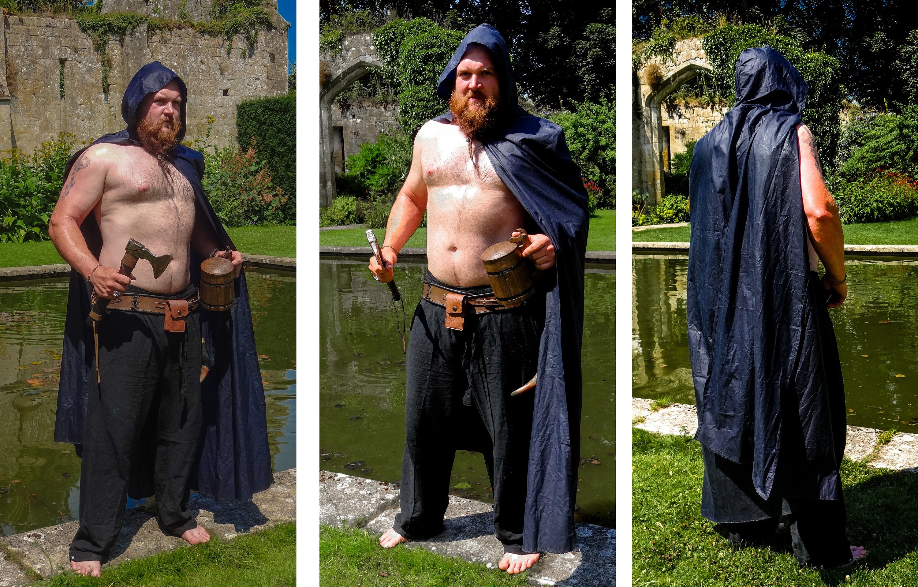 Waterproof Waxed Canvas Cloak With Free Packaway Pouch Etsy UK