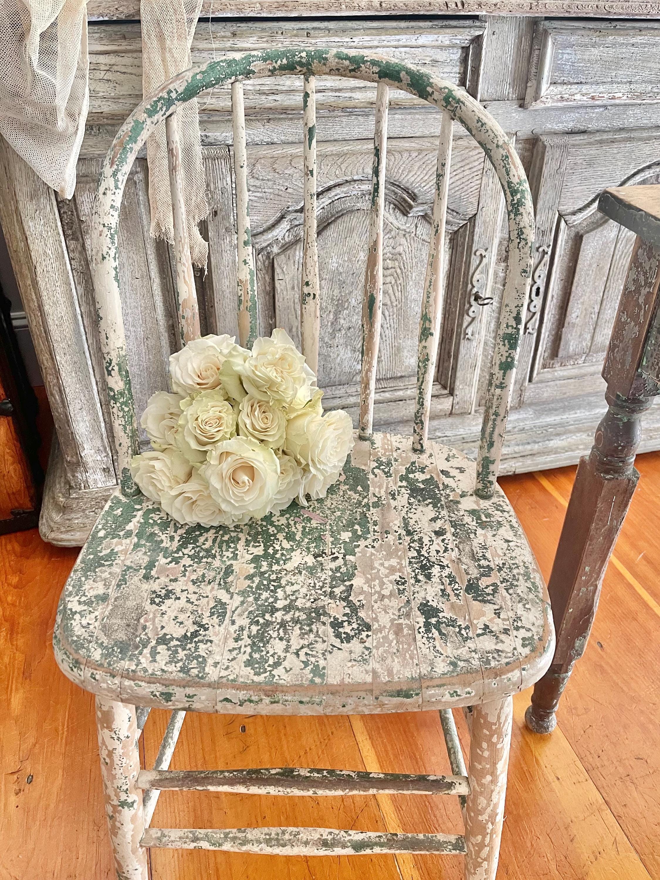 Reupholstered Shabby Chic Kitchen Chairs HOMCOM Vintage Armless Dining  Chairs Set Of 4, French Chic Side, image size:2250x3000
