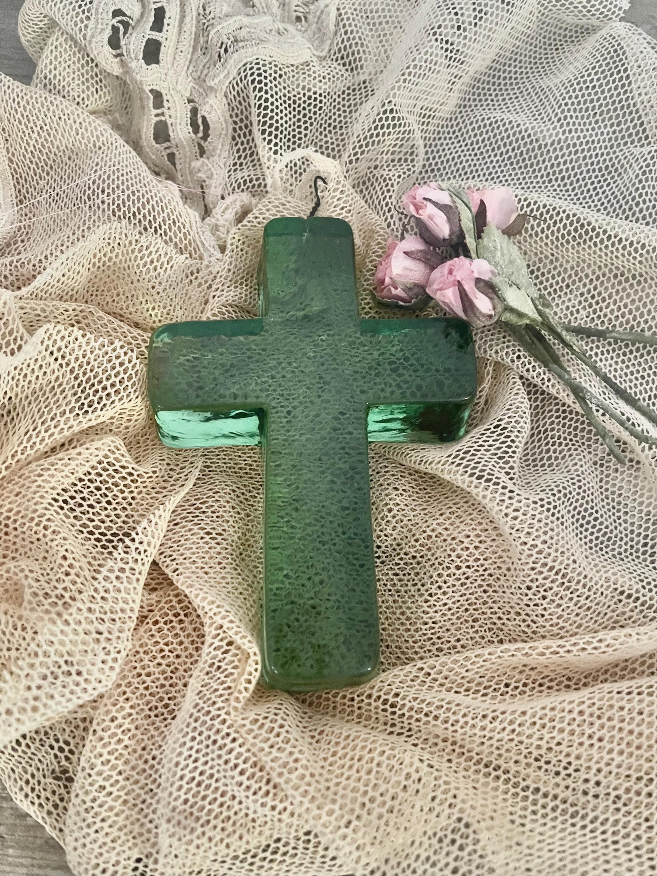 Rachel Ashwell Retired Shabby Chic Recycled Glass Holiday Cross - Etsy