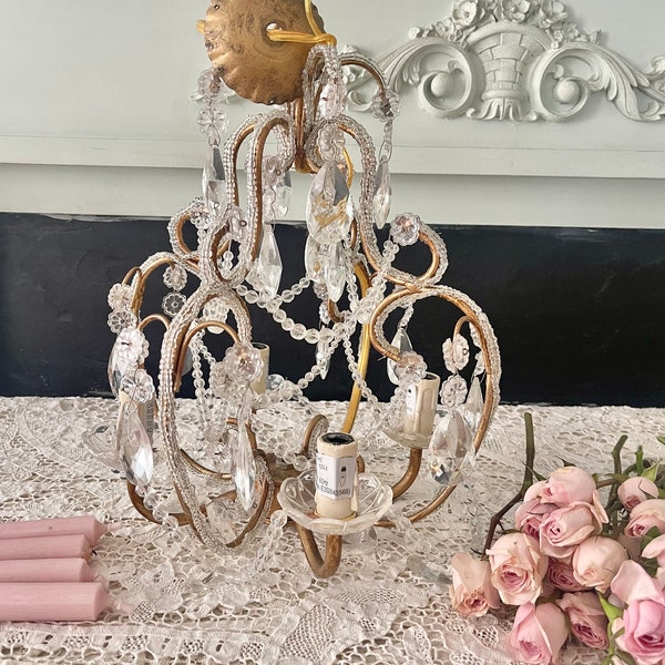 Shabby Chic Chandelier - Etsy