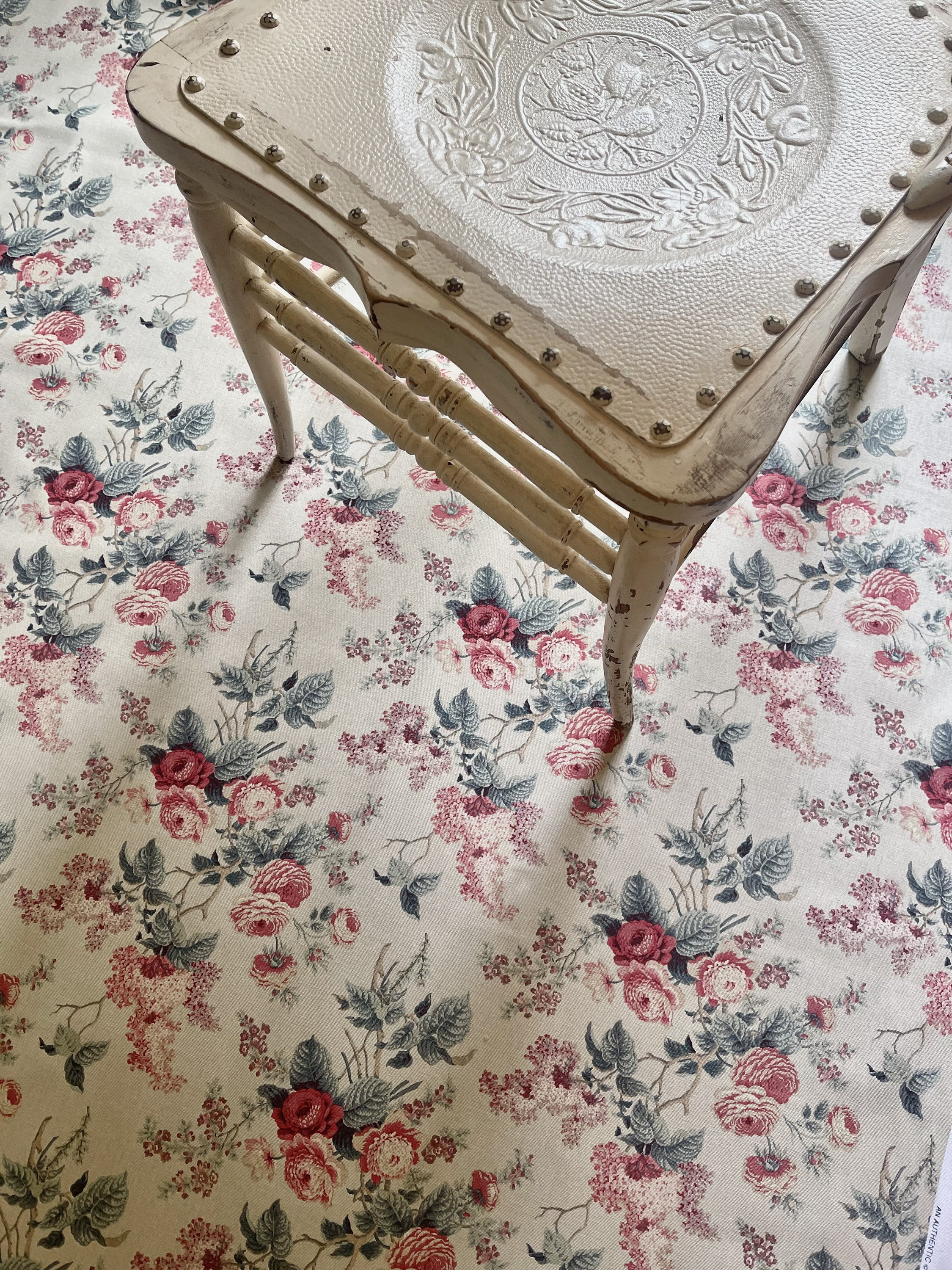 Rare! 10 plus yards of vintage unused fabric bolt Waverly Emma's Garden bolt sold by the entire bolt