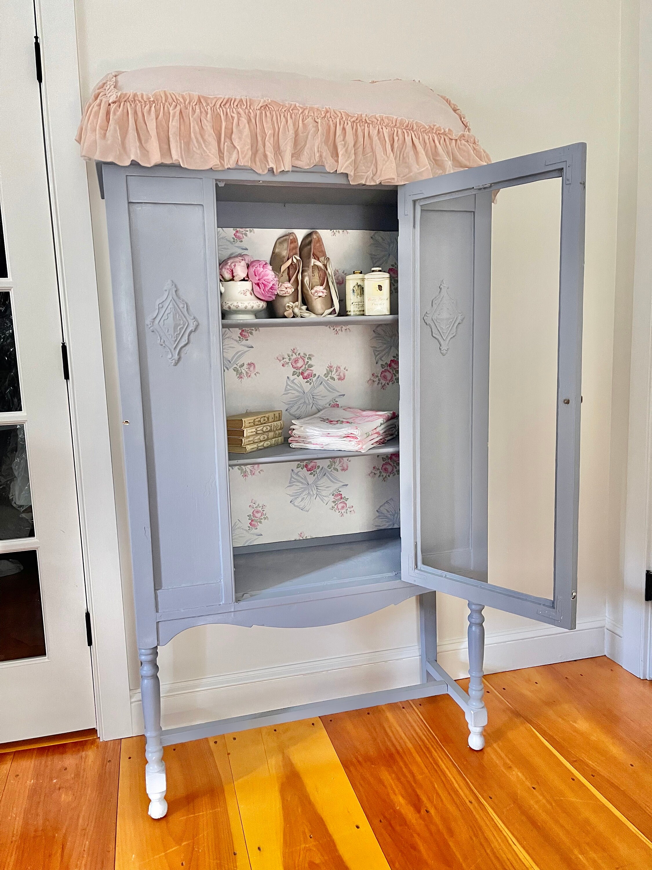 Shabby Chic Old Storage Linen Closet X Etsy