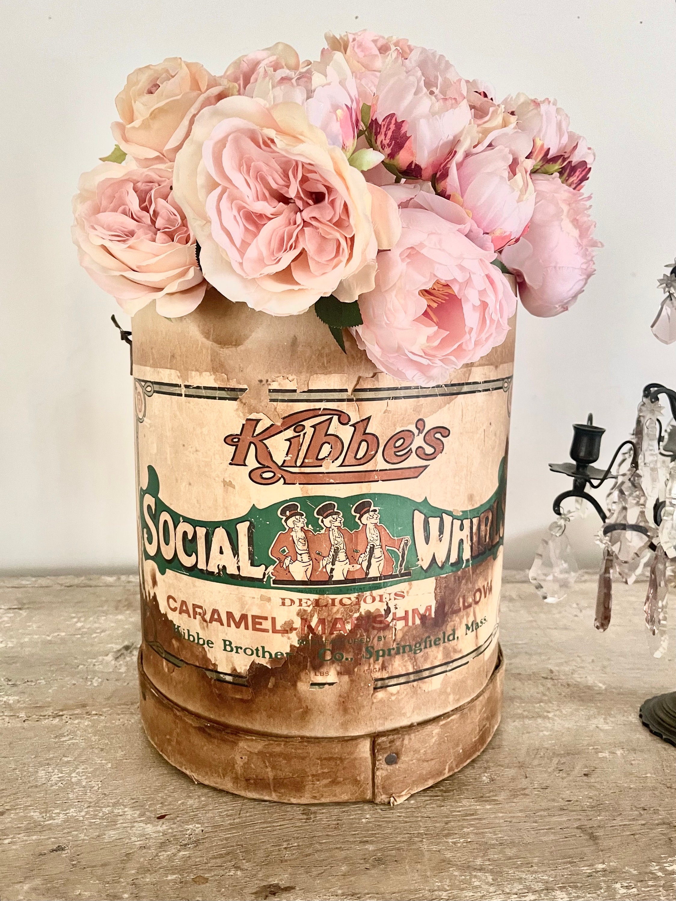 Vintage Tin Waste Bin