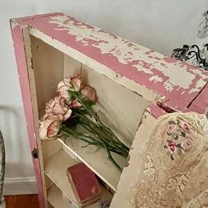 The Best OLD All Original Chippy Pink Wall Built in Salvaged Farmhouse ...