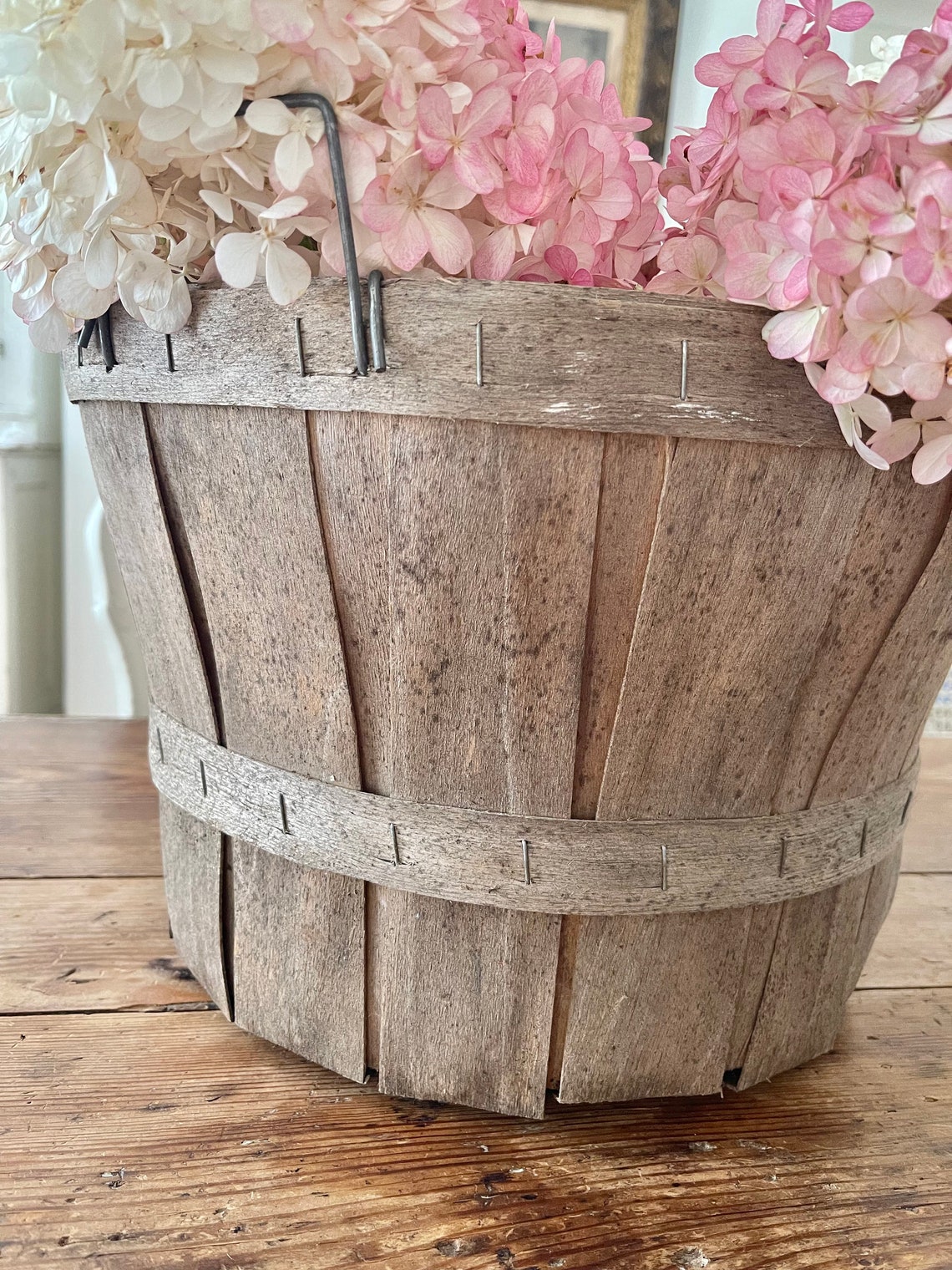 Fabulous vintage apple picking bucket older primitive Etsy
