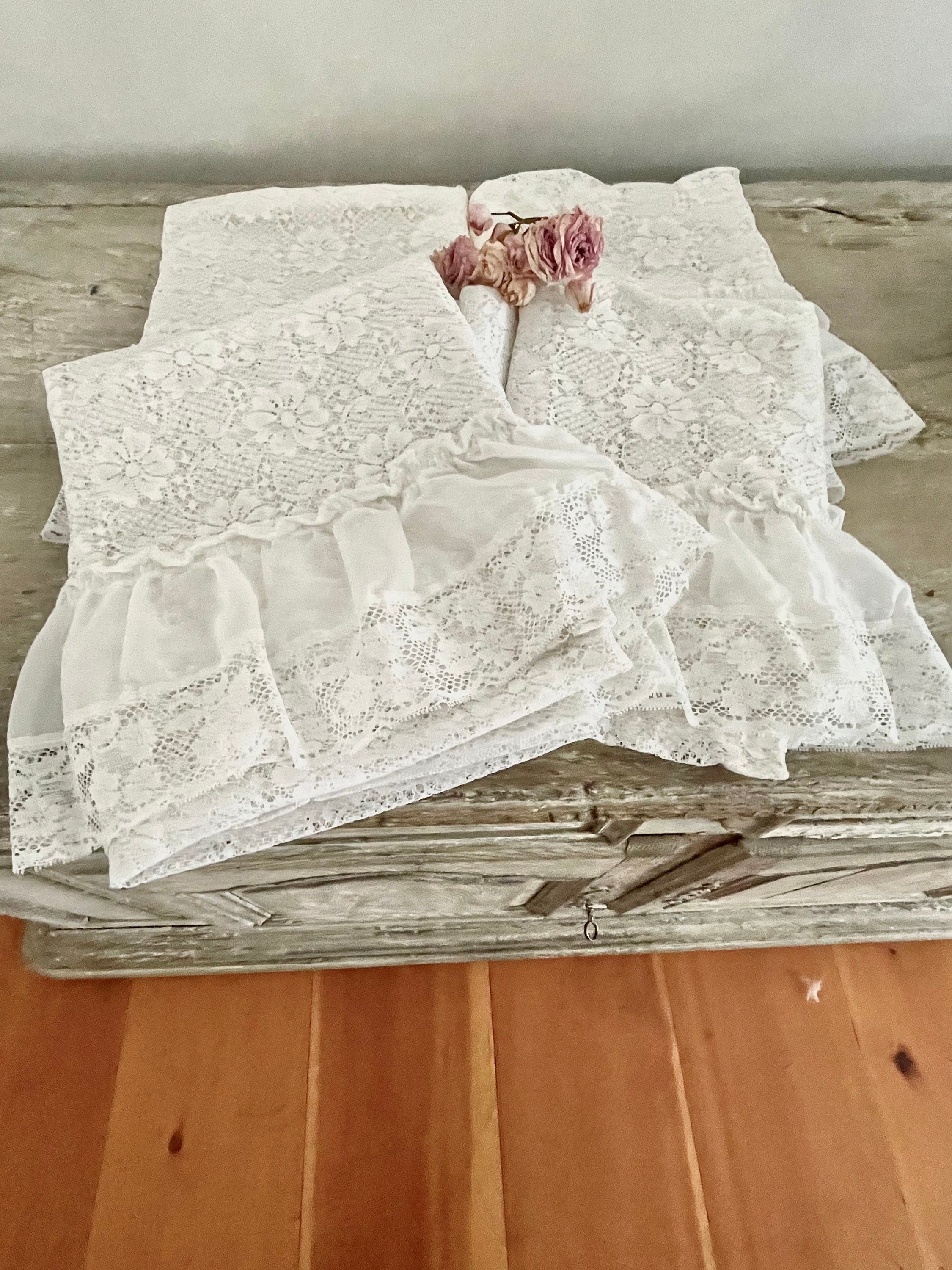Crochet lace irregular dip hem slip dress cheap