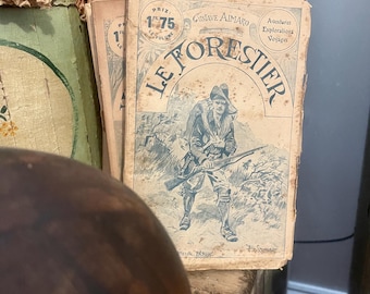 ¡Raro! Libro recuperado de una antigua biblioteca de París, de principios del siglo XIX, con obras de novelas, con volantes y barbas, decoración coleccionable. Disponibles 24 ejemplares. Se venden por separado.