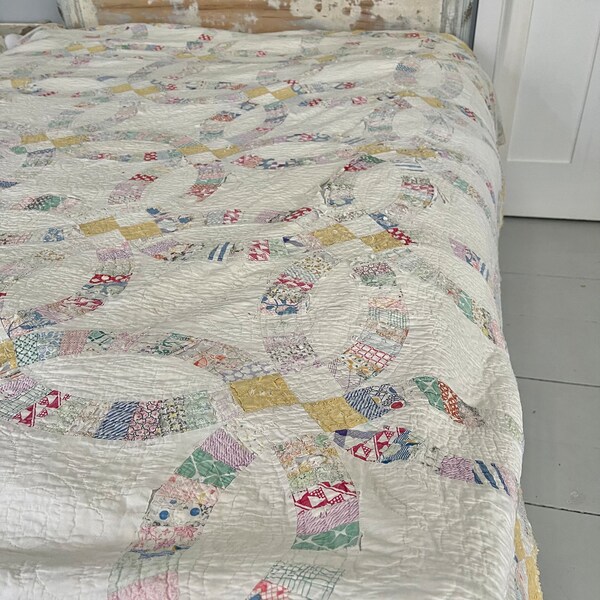 Wedding Ring Quilt Etsy