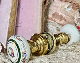 Rare! 1940&#39;s LIMOGES French door handle complete