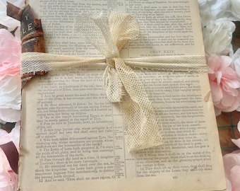 Santa Biblia de 1871 recuperada, cientos de páginas, litografías genuinas y tarjetas fotográficas, hermosa