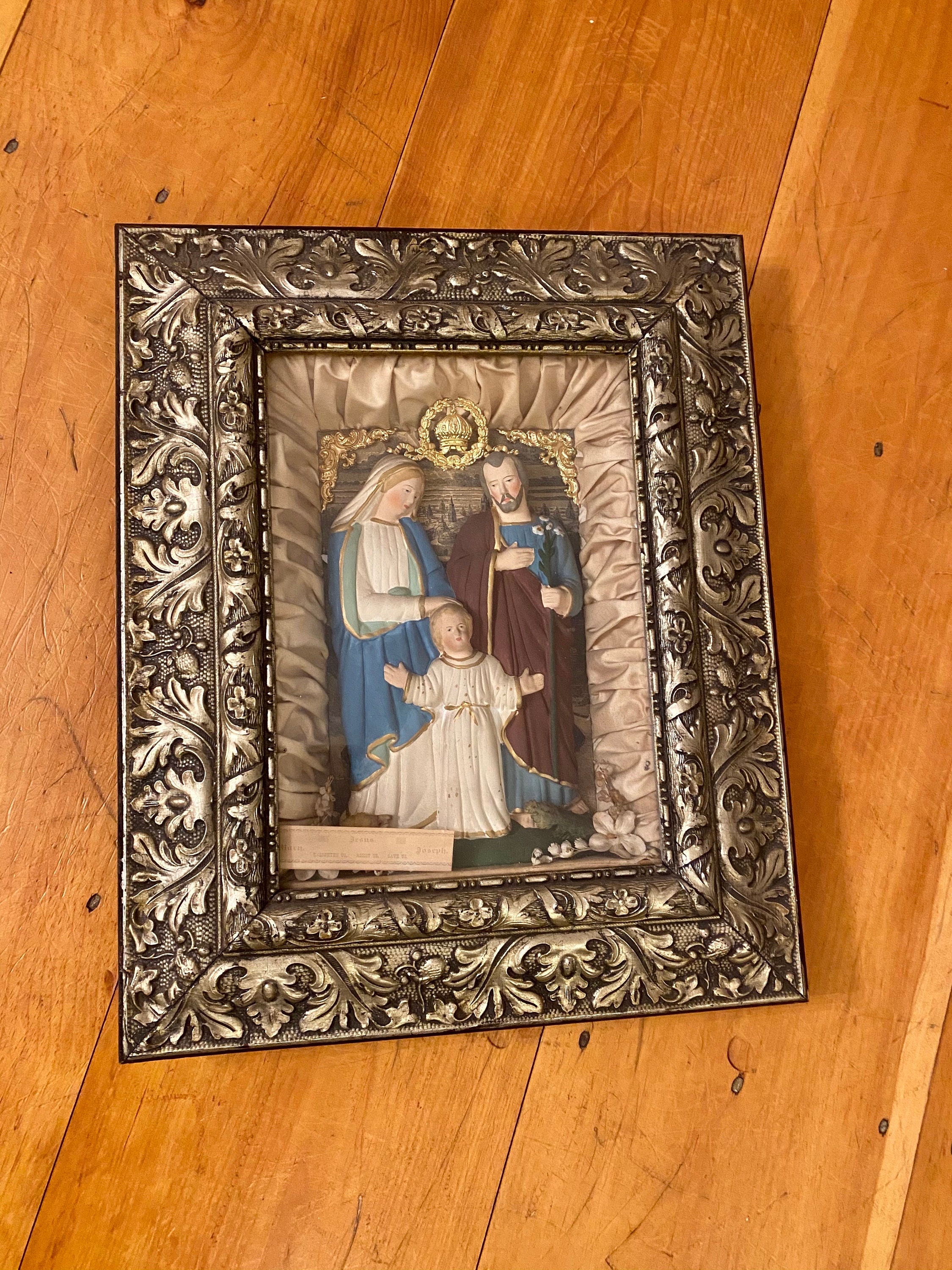 Incredible rare vintage Religious shadow box shrine Stunning Etsy