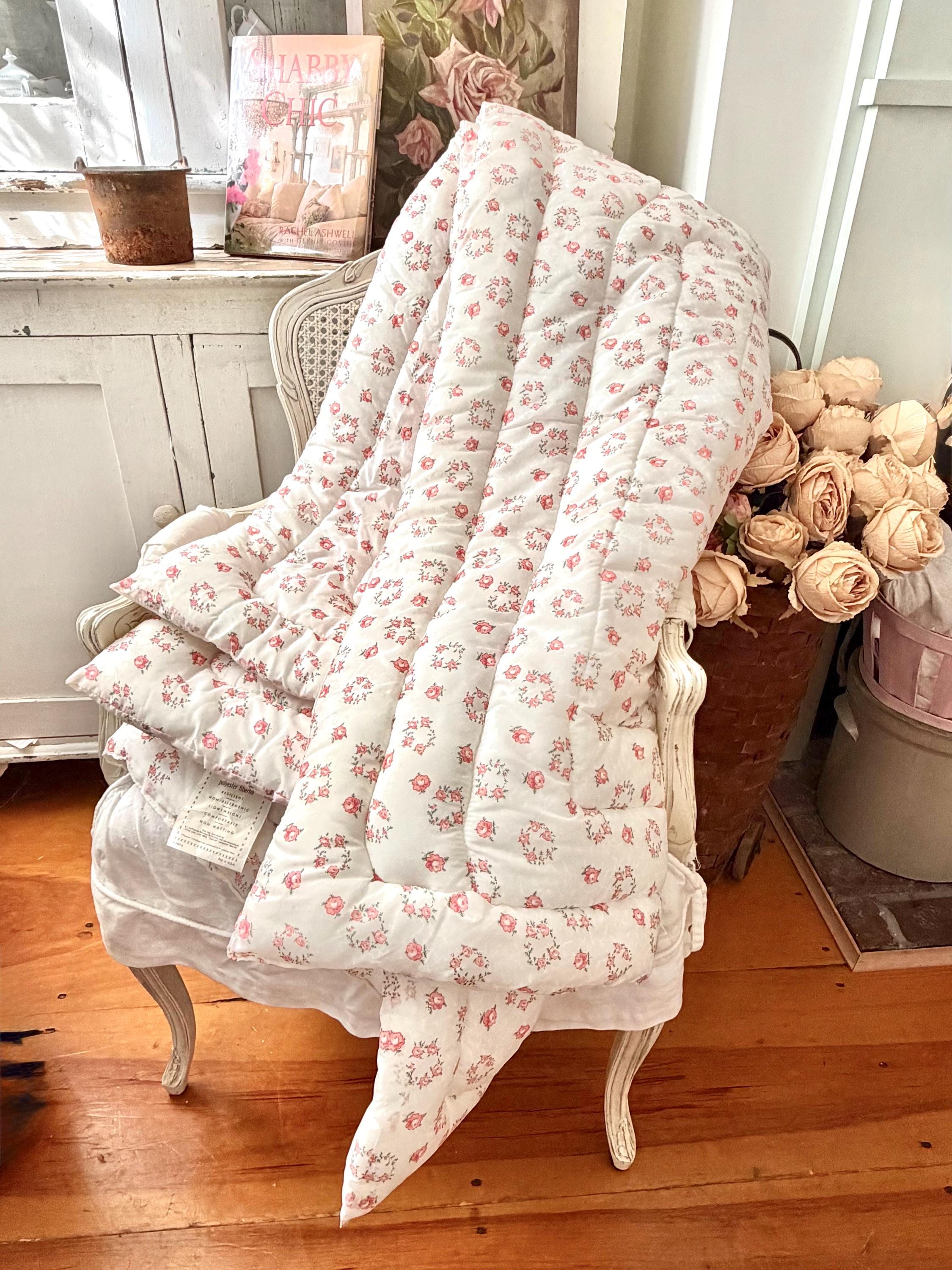 Laura Ashley Blanket With Pink Roses on It - Etsy