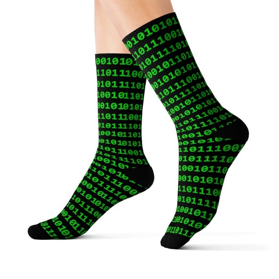 Computer Science Binary Socks Programming Socks Gift for Men | Etsy