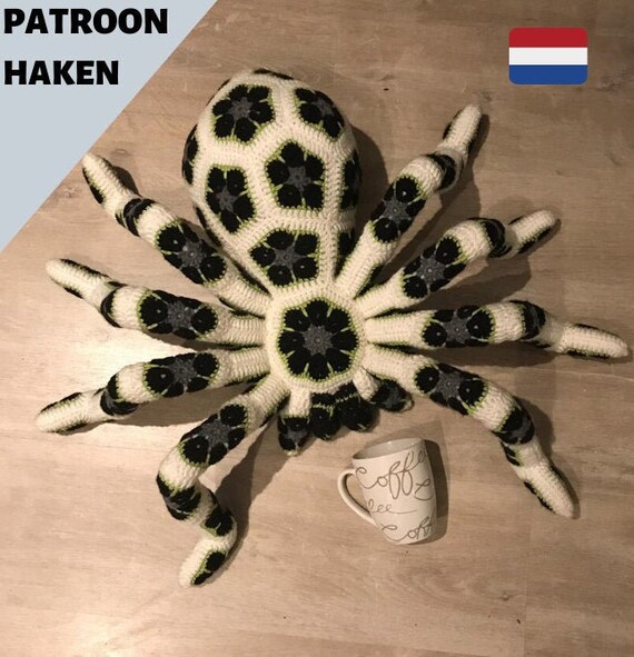 Verbazingwekkend Patroon haken spin pdf Halloween groot kado idee verjaardag | Etsy DL-92