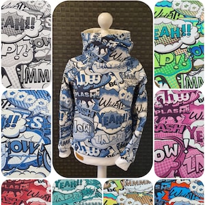 Hoodie Pullover Jungen / Mädchen Cool Comic Jungs / Mädels Sweat Kapuzenpulli / verschiedene Farben wählbar / auch für die ganze Familie : Bild 1