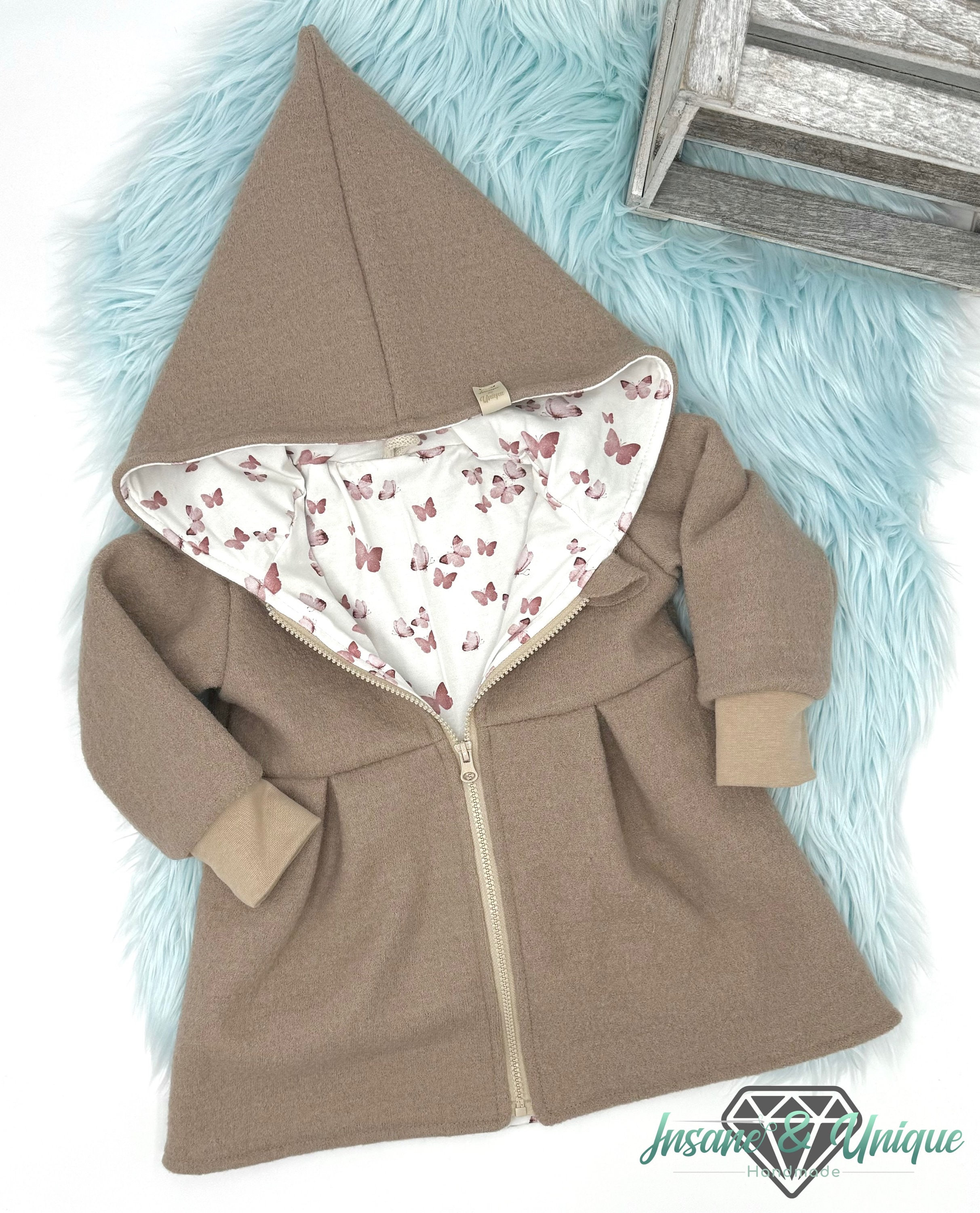 Children's boiled wool coat, lined / muslin or jersey / wool coat / girls / children's coat / individually assembled / zipper or buttons