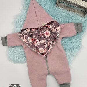 Walk suit / Walk overall children babies / many fabrics to choose from / point or round hood, zipper or buttons :) Jersey / Muslin