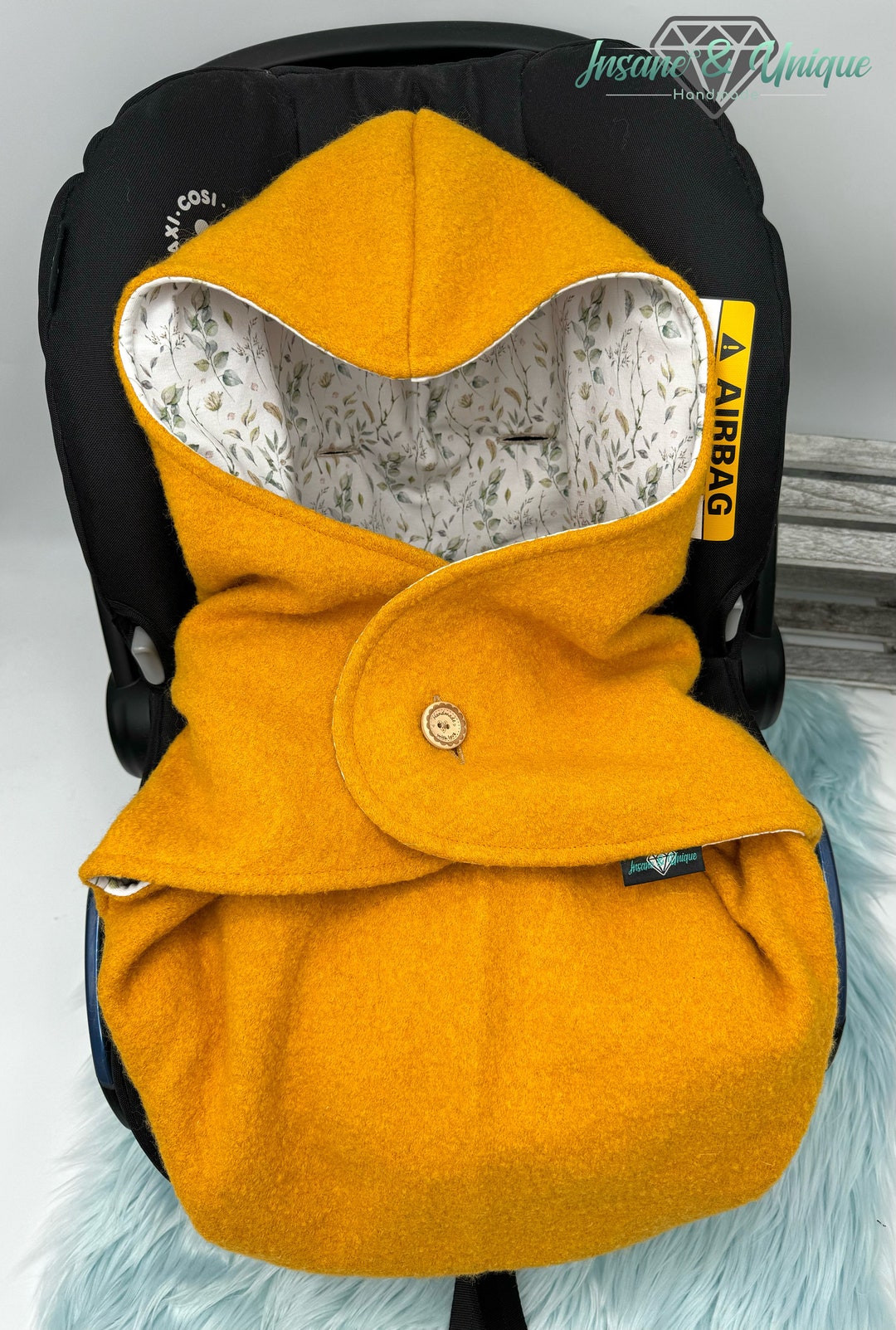 Wrap Blanket for Baby Seat 3point Belt System / Wool Walk Etsy