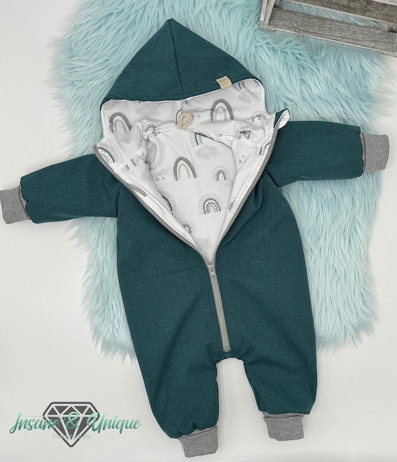 Combinaison softshell combinaison bebe enfant doublee nombreux tissus au choix pointe ou capuche ronde le tout au choix Printemps Etsy France