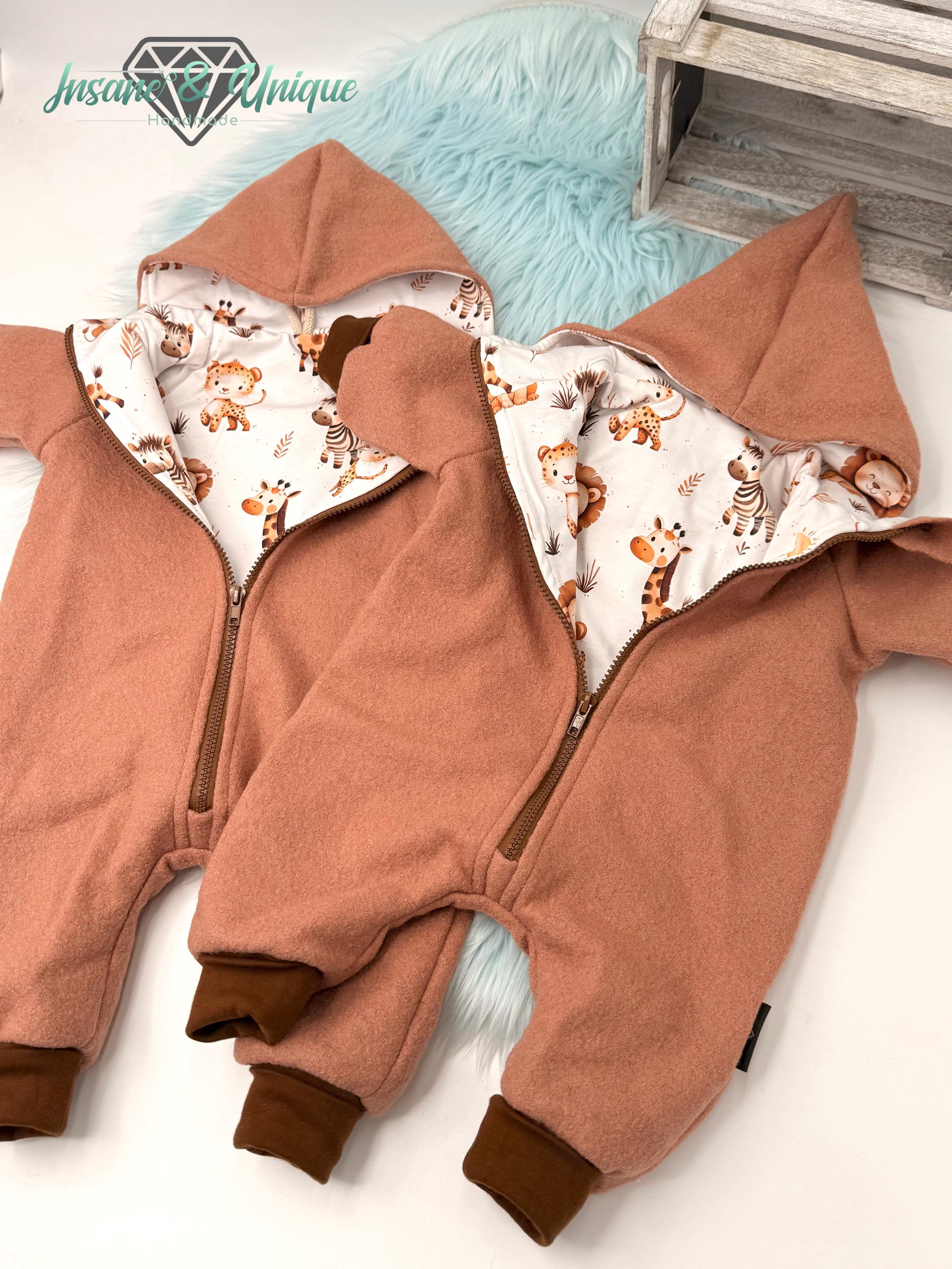 Walkjacke Walkoverall Baby Kinder – Wollwalk (Schurwolle) mit