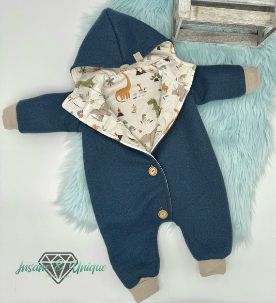 Walkoverall für Babys Kinder Handmade Overall aus Walkloden