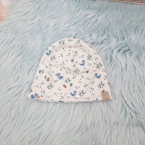 Beanie hat made of jersey / matching the boiled wool jackets and boiled wool overalls