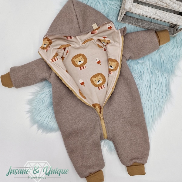 Looppakje / loopoverall voor kinderen baby's / veel stoffen om uit te kiezen / punt- of ronde capuchon, rits of knopen :) Jersey / mousseline