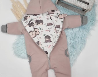 Softshell overall / children's baby suit lined / many fabrics to choose from / tip or round hood, all freely selectable :) Spring