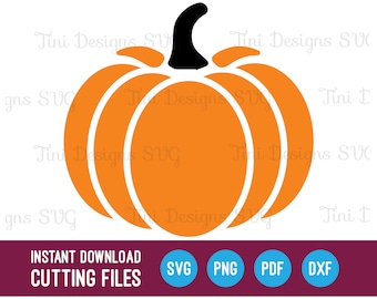 Cute Pumpkin SVG - Cute Pumpkin SVG - Autumn - Fall SVG  -  Svg Files for Cricut - Silhouette