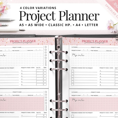 Project Planner Classic Happy Planner Work Planner A5 Etsy