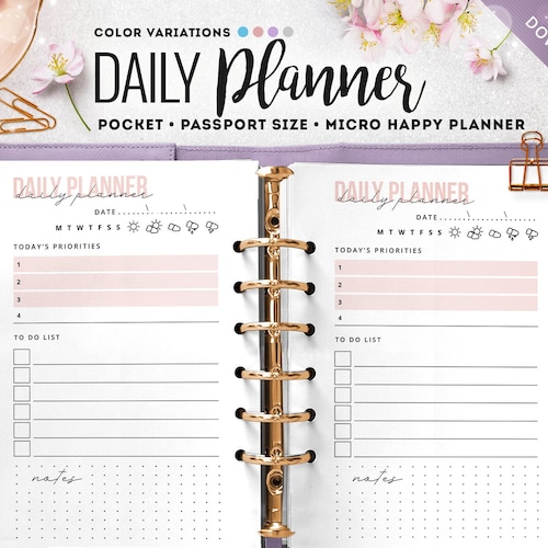 pocket-size-daily-planner-passport-daily-planner-micro-happy-etsy