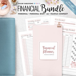 Personal Size Financial Planner, A6 Financial Planner, Insert Compact Budget Planner, Personal Size Budget Planner, A6 Budget Planner, A6