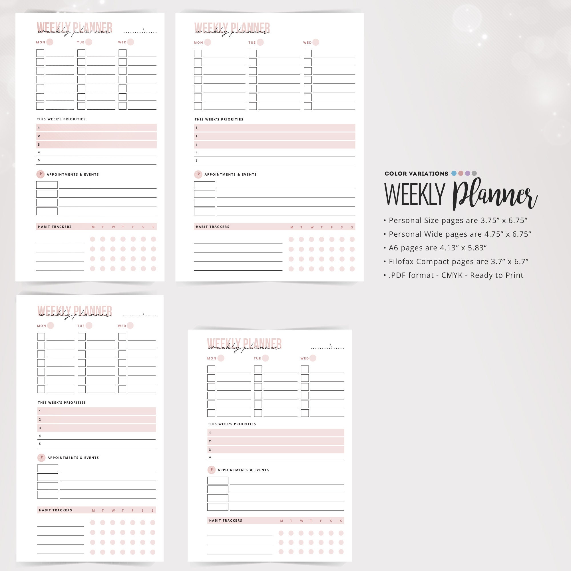 personal-size-weekly-planner-weekly-planner-personal-wide-etsy