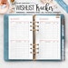 Personal Size Wishlist Tracker, A6 Wishlist, Filofax Compact Insert, Personal Wide Insert, Wishlist Tracker, Printable Wishlist Tracker 