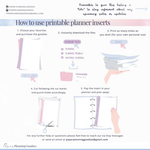 Botanical Planner Inserts | Daily, Weekly, Monthly (PDF Printable) image 7