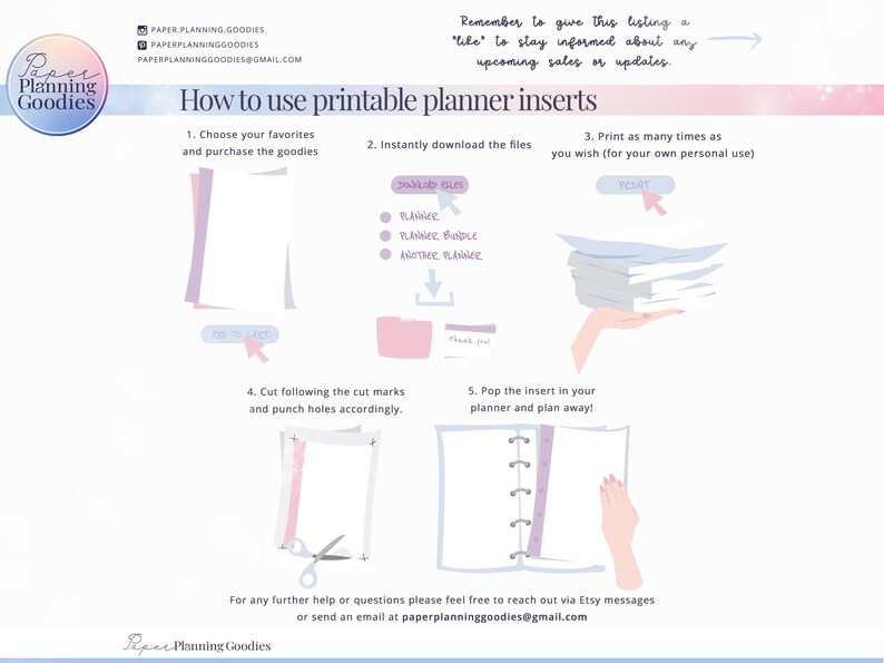 Botanical Planner Inserts | Daily, Weekly, Monthly (PDF Printable) image 7