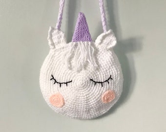 Unicorn Bag Crochet PDF Pattern, Magical Unicorn Purse