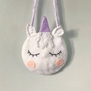 Unicorn Bag Crochet Pattern, Magical Unicorn Purse