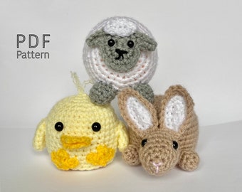 Frühling/Ostern Schoko Orange Cover Häkelanleitungen (3 in 1) - PDF