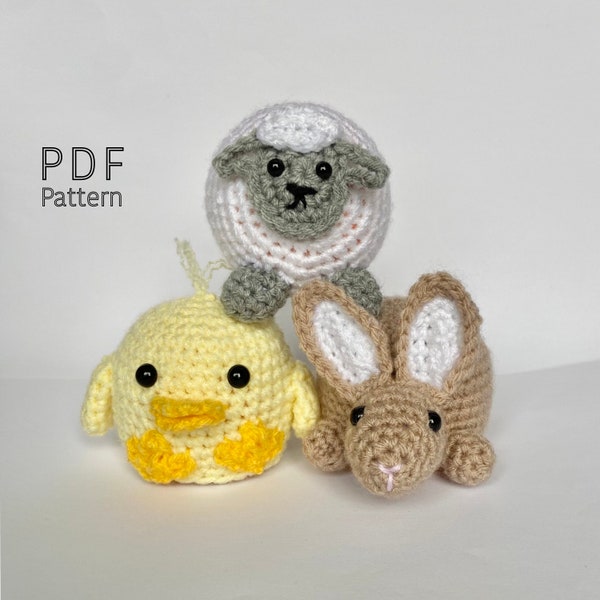 Spring/Easter Chocolate Orange Covers Crochet Patterns (3 in 1) - PDF
